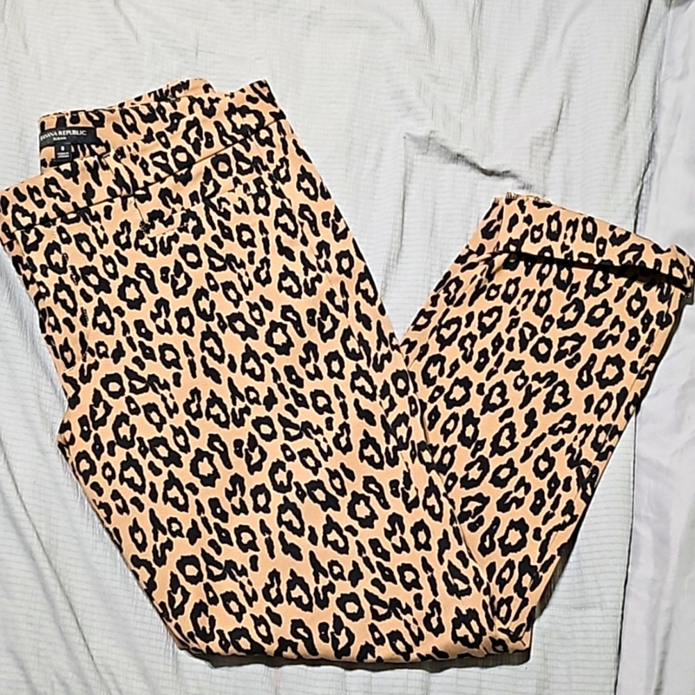 Leopard Banana Republic Slacks